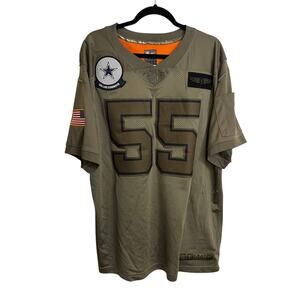 Nike Jersey Mens XXL Olive Green Salute To Service Dallas Cowboys Vander Esch 55